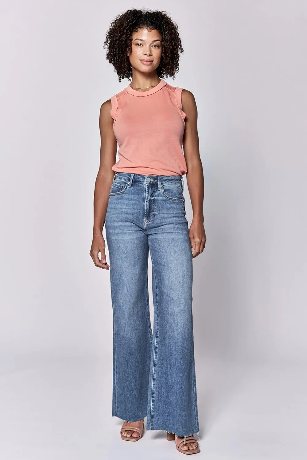 DEAR JOHN Fiona Women's Jeans Wide Leg High Rise Full Inseam