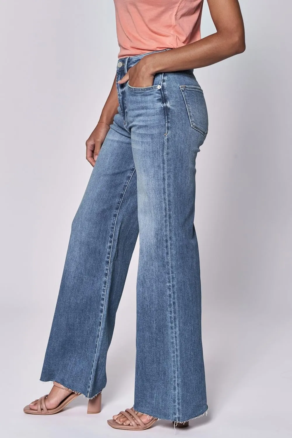 DEAR JOHN Fiona Women's Jeans Wide Leg High Rise Full Inseam