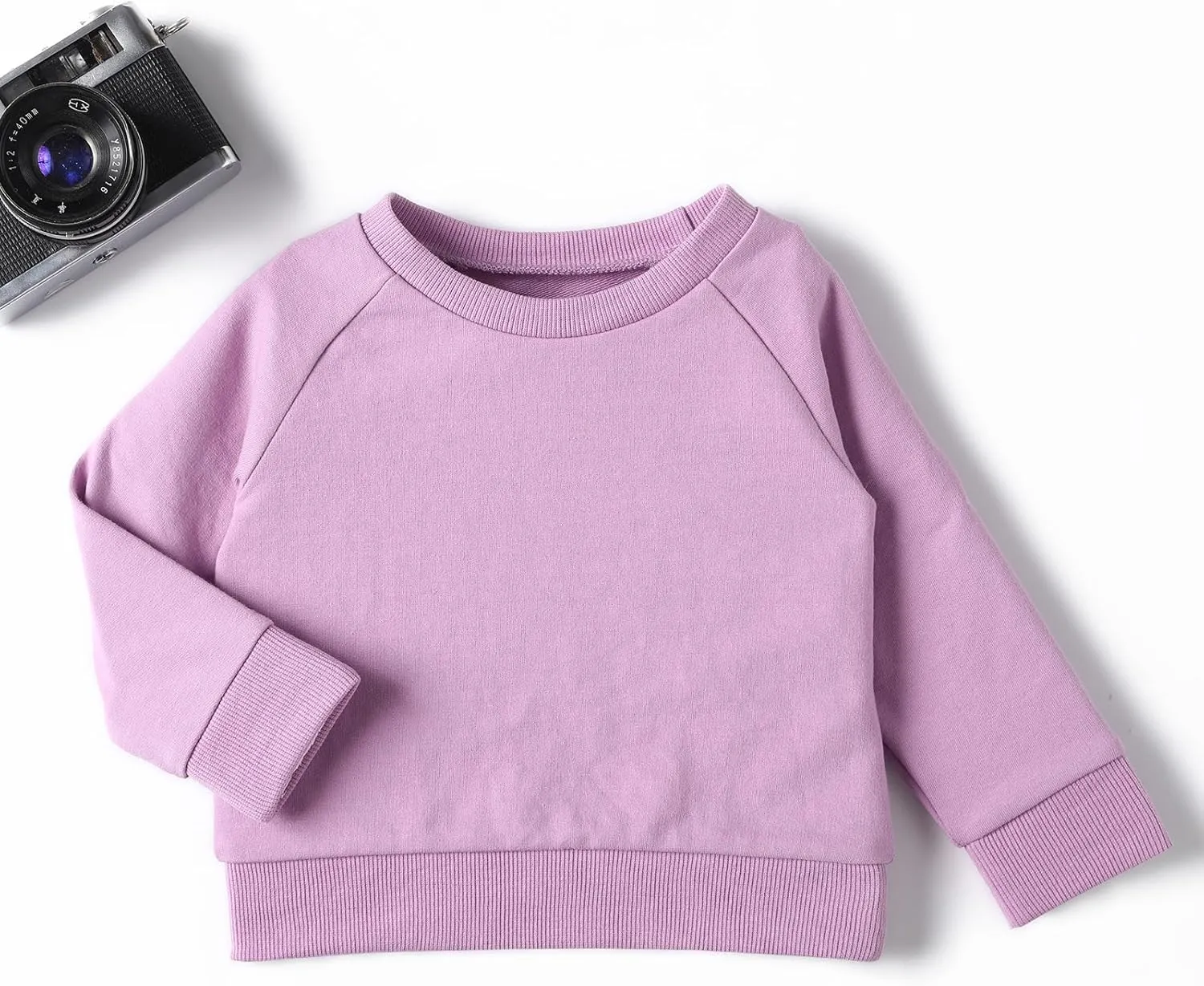 DEFAHN Toddler Baby Pullover Sweatshirt,Long Sleeve Infant Boy Girl Crewneck Active Tshirts 6 Month-3Y