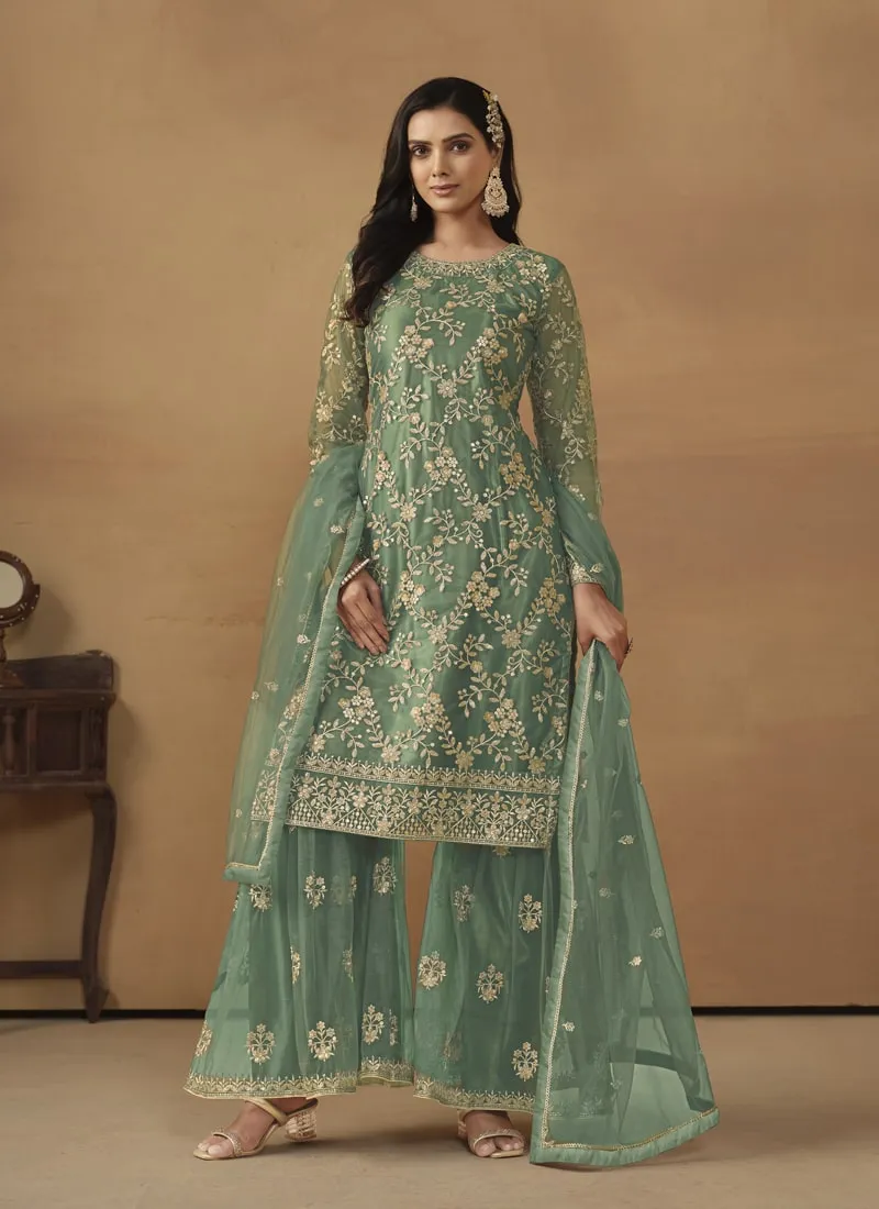 Designer Sharara Suit Ensemble