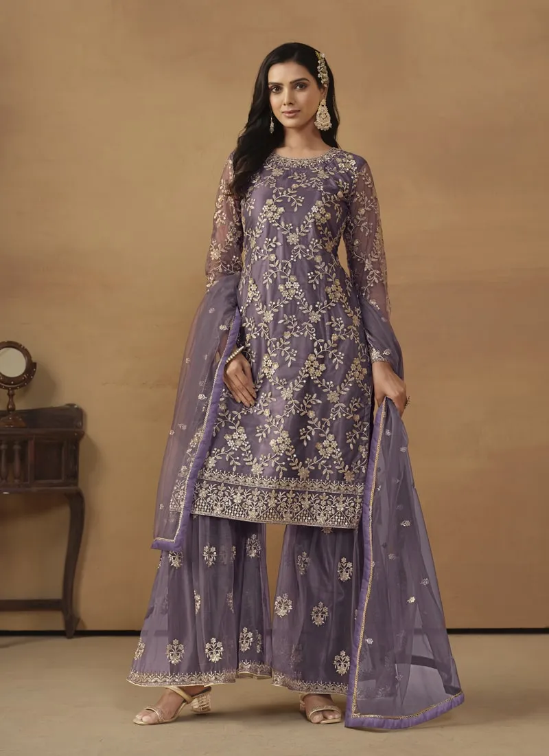Designer Sharara Suit Ensemble
