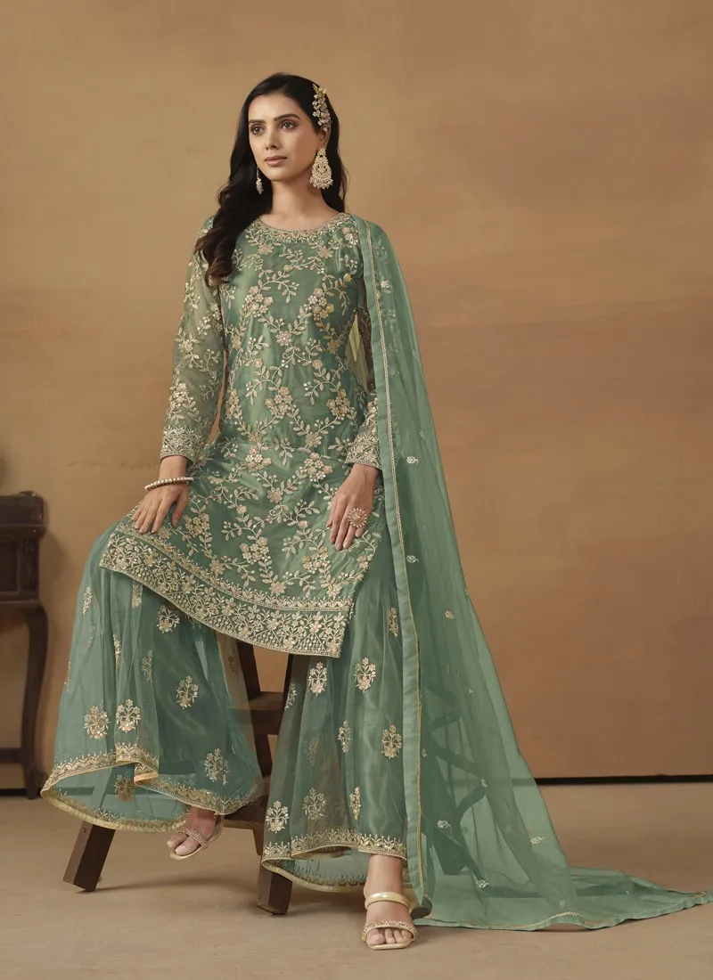 Designer Sharara Suit Ensemble
