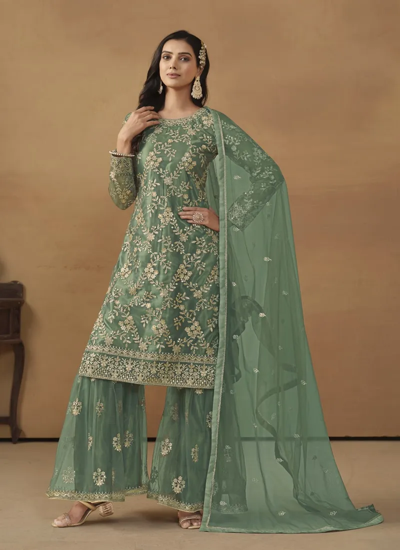 Designer Sharara Suit Ensemble