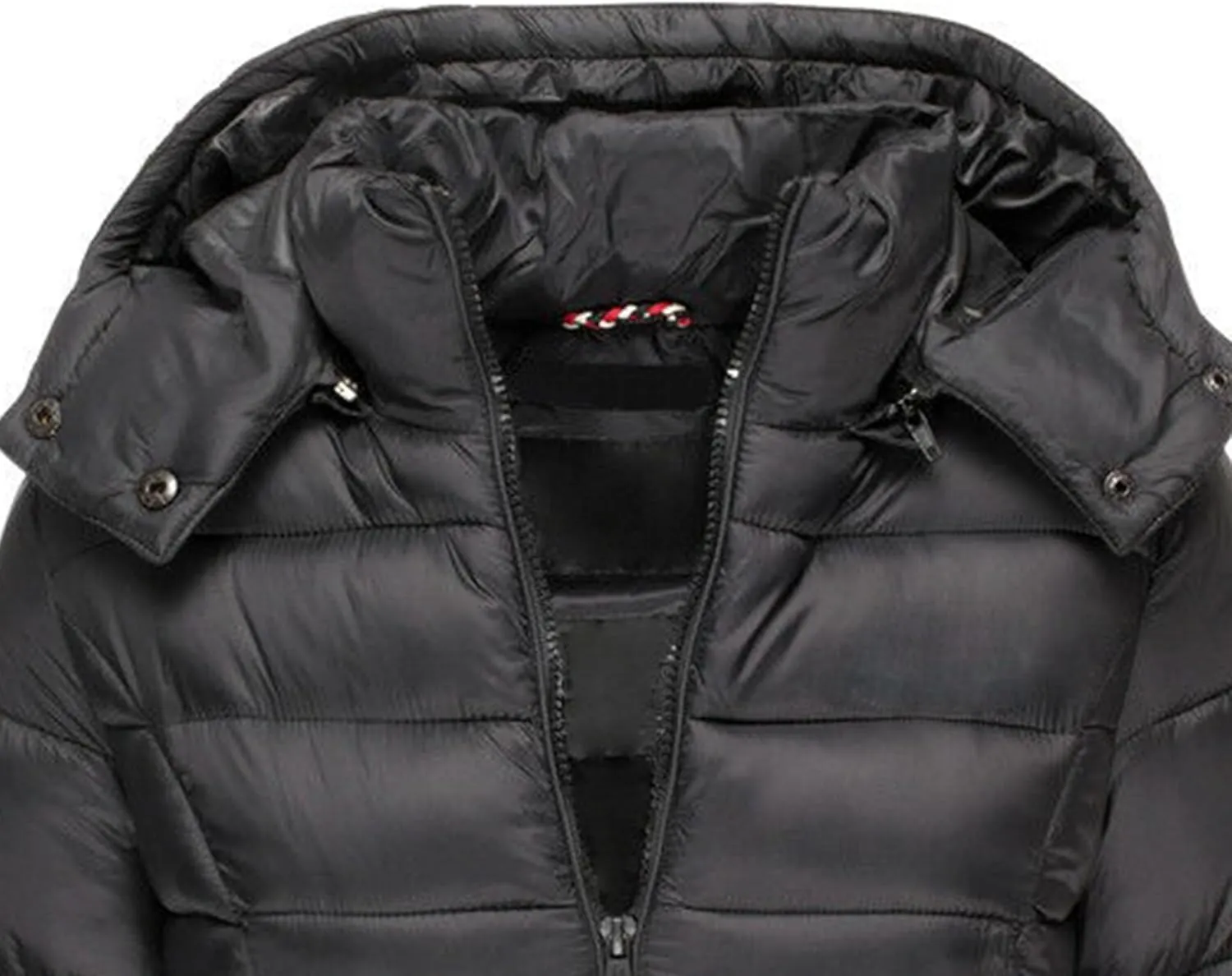 DGHM-JLMY 2 Pack Women's Warm Mid Long Down Jacket Quilted Lightweight Puffer Jacket Packable Hooded Slim Fit Puffer Coat