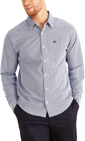 Dockers Men's Classic Fit Long Sleeve Signature Comfort Flex Shirt (Standard and Big & Tall)