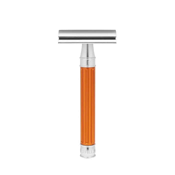 Edwin Jagger - 3ONE6 Stainless Steel Orange Double Edge Safety Razor - DESSGA0BL