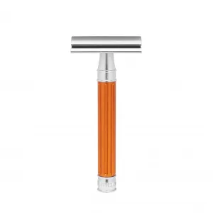 Edwin Jagger - 3ONE6 Stainless Steel Orange Double Edge Safety Razor - DESSGA0BL