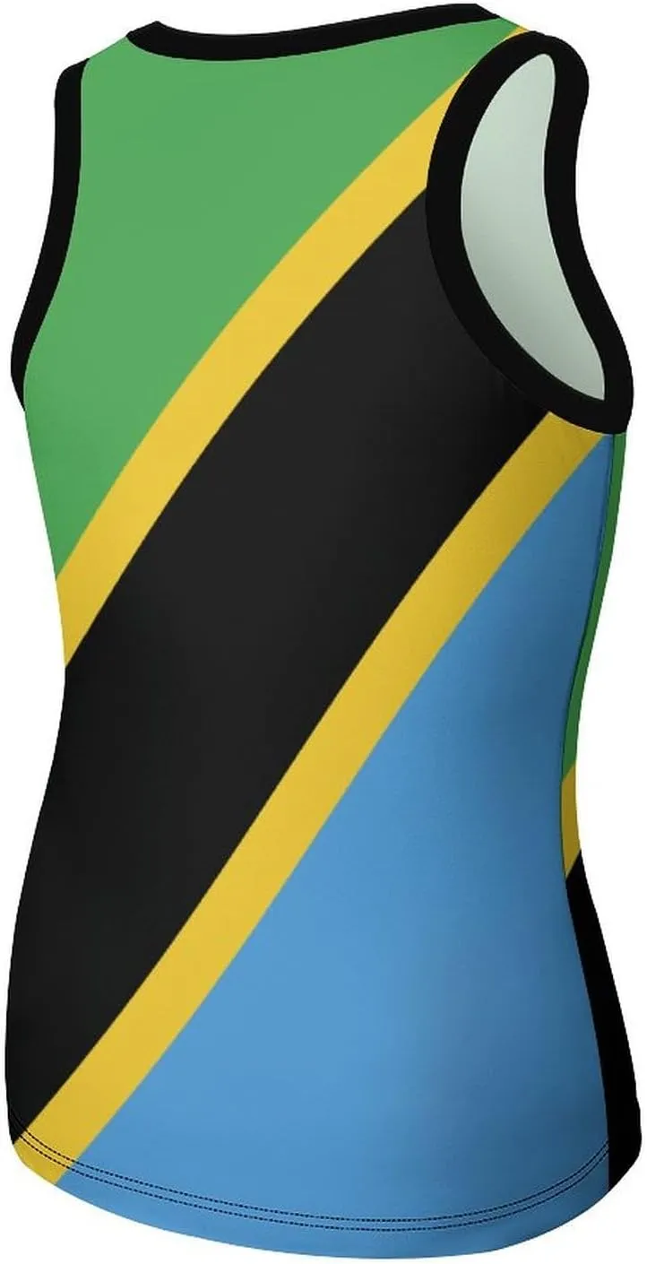 El Salvador Flag Women's Summer Sexy Sleeveless Tank Tops Slim Fitted Unique Basic Workout Camisole