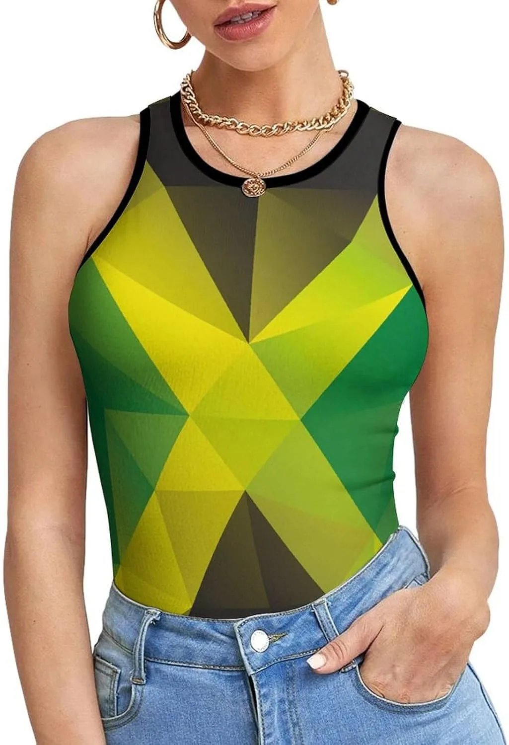 El Salvador Flag Women's Summer Sexy Sleeveless Tank Tops Slim Fitted Unique Basic Workout Camisole