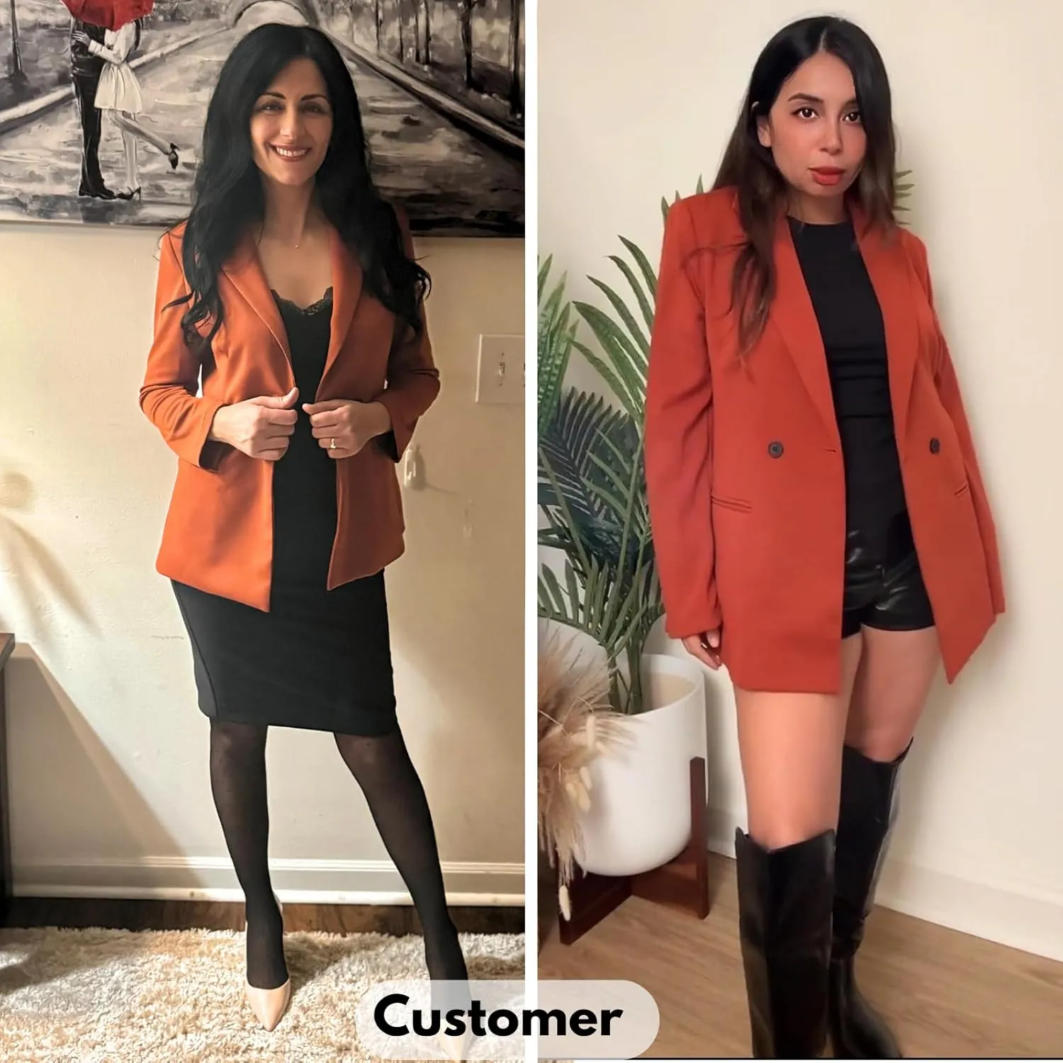 EXLURA Women's Business Casual Blazers Lightweight Long Sleeve Knit Lapel Loose Fit Work Office Suit Jackets with Pocket 2025