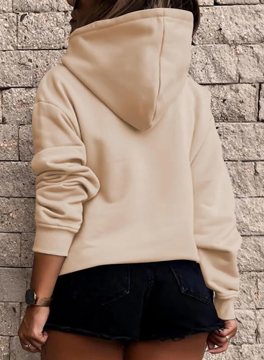 Eytino Plus Size Sweatshirt for Women Casual Long Sleeve Pullover Hooded Tops with Pockets Fall Outfits Clothes(1X-5X)