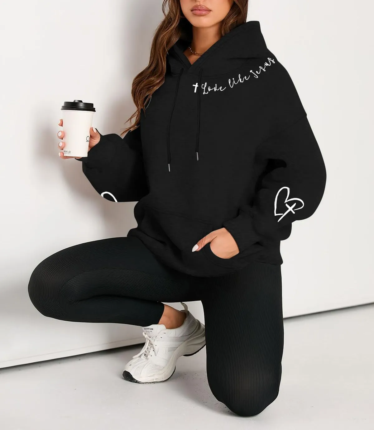 FAYALEQ Christian Sweatshirt For Women God Is Good Hoodies Faith Pullover Bible Verse Long Sleeve Tops