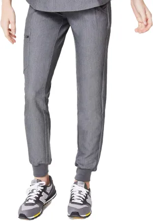 FIGS Zamora Jogger Style Scrub Pants for Women  Slim Fit, 6 Pockets, Yoga Waistband, Ribbed Ankle Cuffs, Anti-Wrinkle