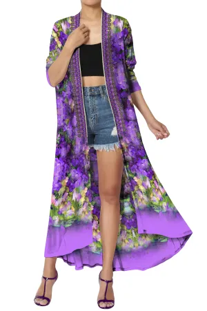 Floral Print Beach Cover up