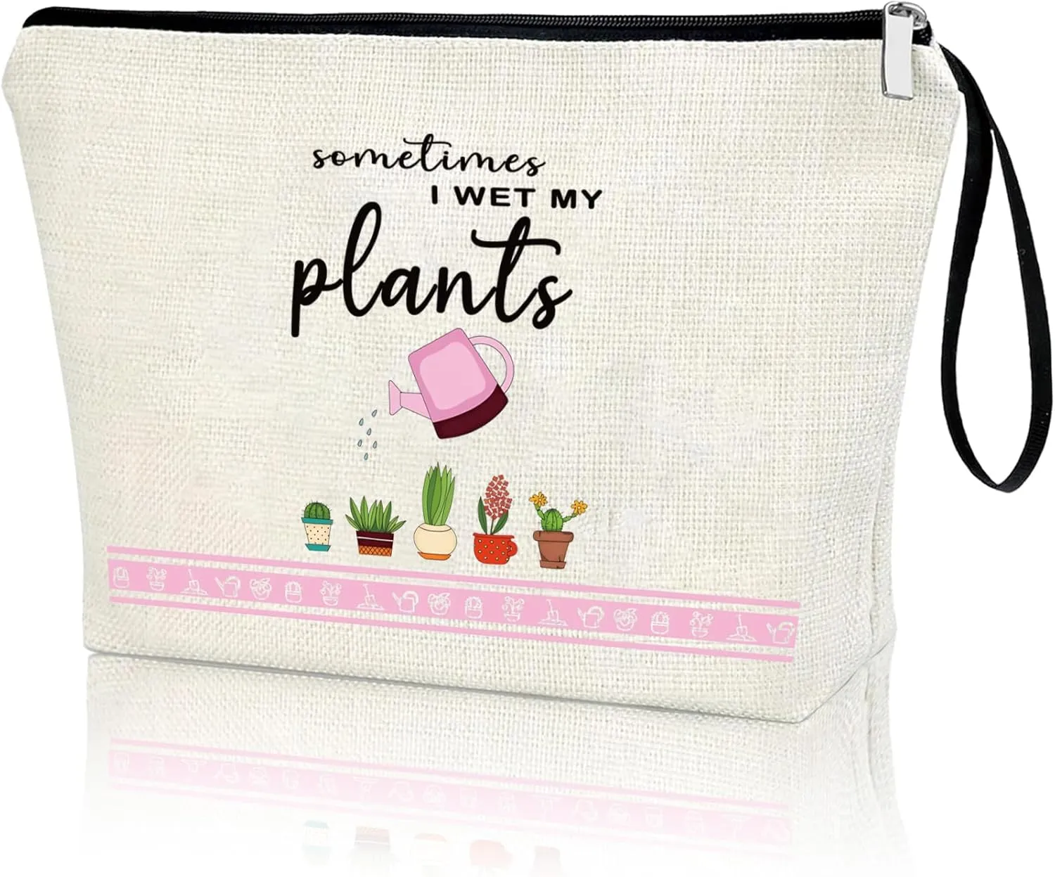 Gardening Gifts for Women Funny Plant Makeup Bag, Plant Lover Gifts for Women Gardeners, Plant Lady Mom Gifts, Housewarming, Friend Birthday Gift Travel Vacation Zipper Pouch