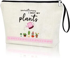 Gardening Gifts for Women Funny Plant Makeup Bag, Plant Lover Gifts for Women Gardeners, Plant Lady Mom Gifts, Housewarming, Friend Birthday Gift Travel Vacation Zipper Pouch