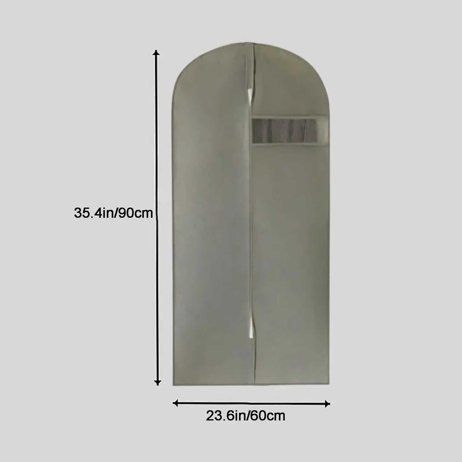 Garment Bags for Hanging Clothes, Set of 4 Garment Bag with Zipper, Suit Bags with Clear Window, for Dresses, Coats, Uniforms(Pink,35.4in/90cm)