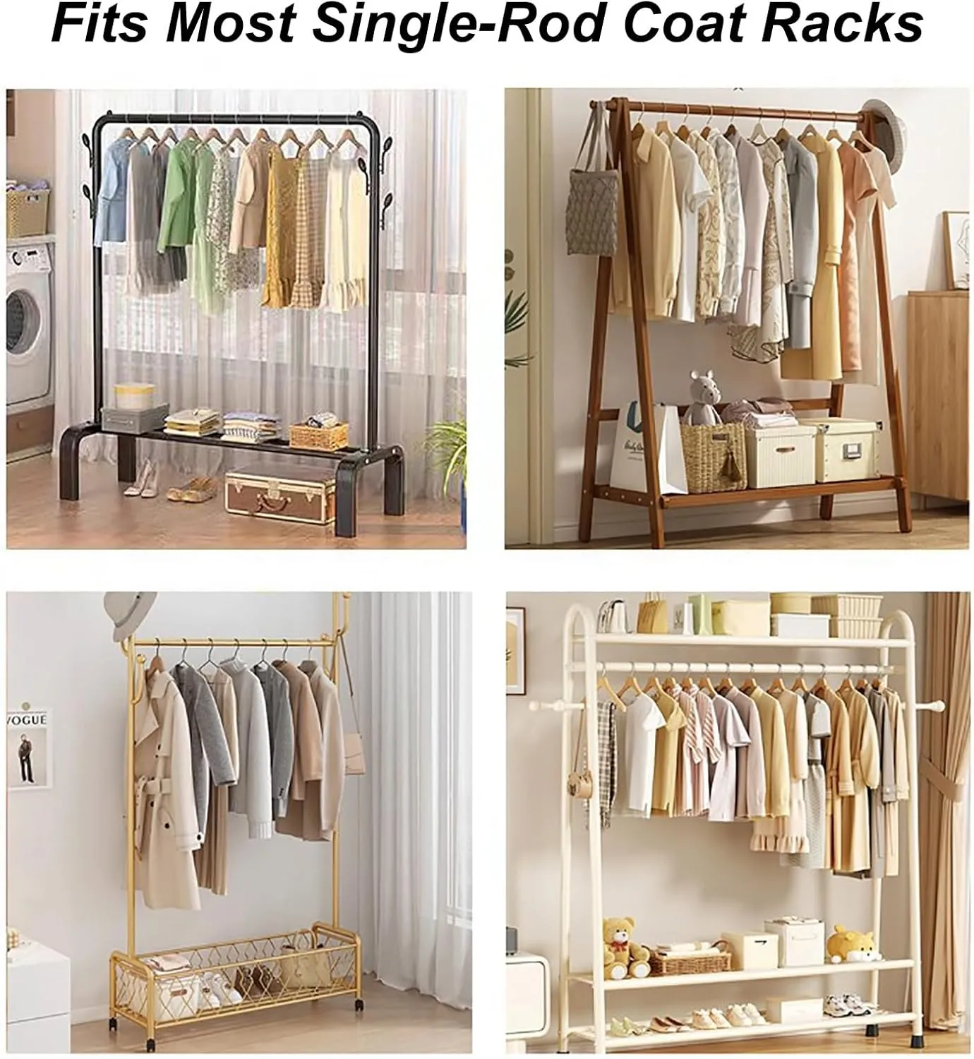 Garment Rack Cover, Washable Clothes Rack Cover Garment Bag for Closet Storage with Clear Window,Suitable for Suits, Dresses, Coats(Pink,120x50x120cm/47x20x47in)