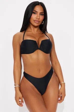 Gina V Underwire 2 Piece Bikini - Black