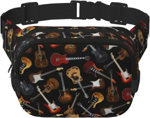 Guitars Fanny Pack Belt Bag For Women And Men, Fashionable Waist Pack For Traveling, Hiking