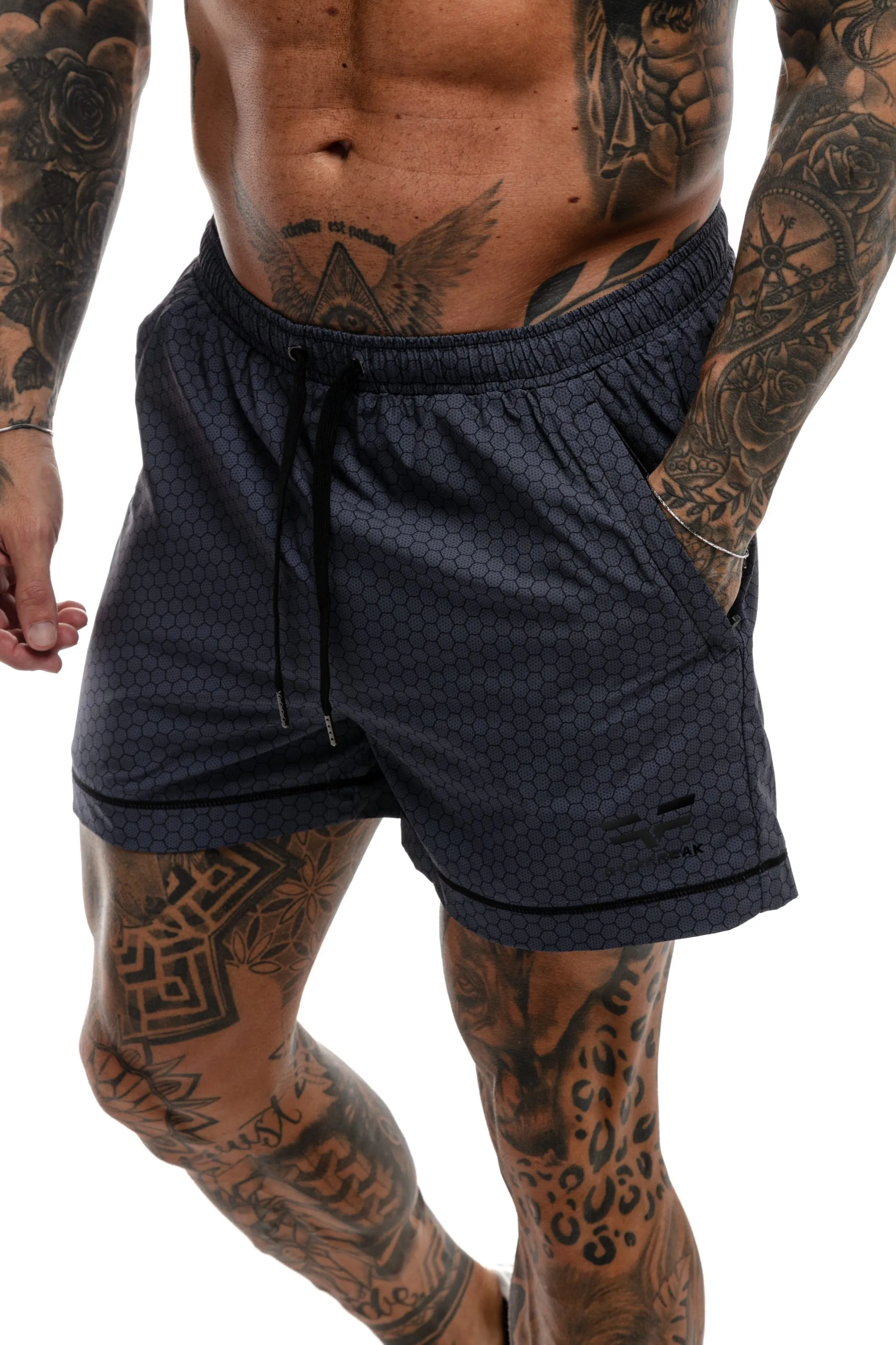 GymFreak Mens HEX Shorts - 3.5 inch