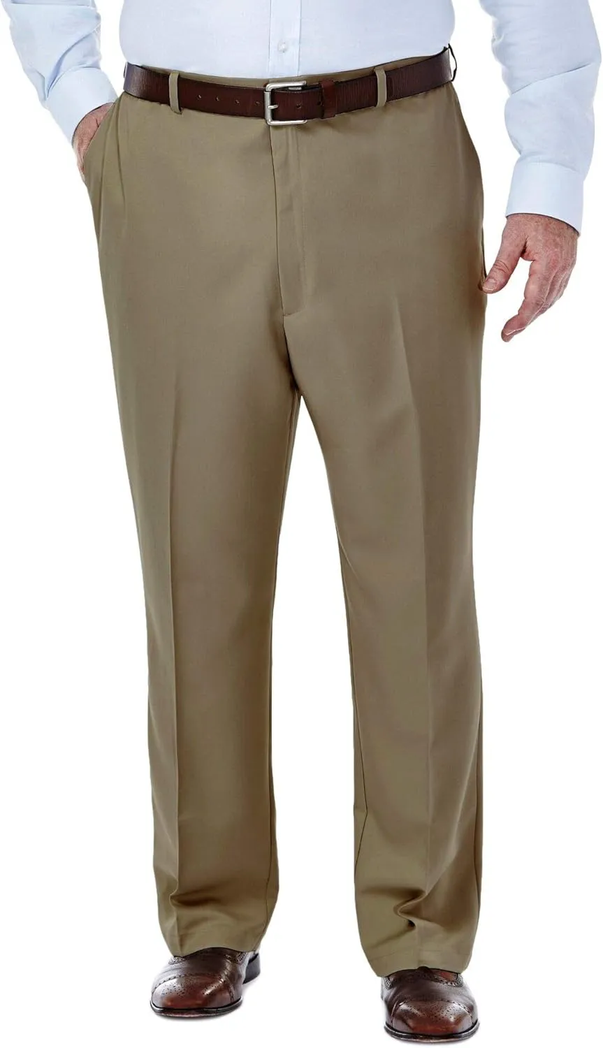 Haggar Men's Cool 18 Flat Front Pant Reg. and Big & Tall Sizes