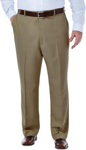 Haggar Men's Cool 18 Flat Front Pant Reg. and Big & Tall Sizes
