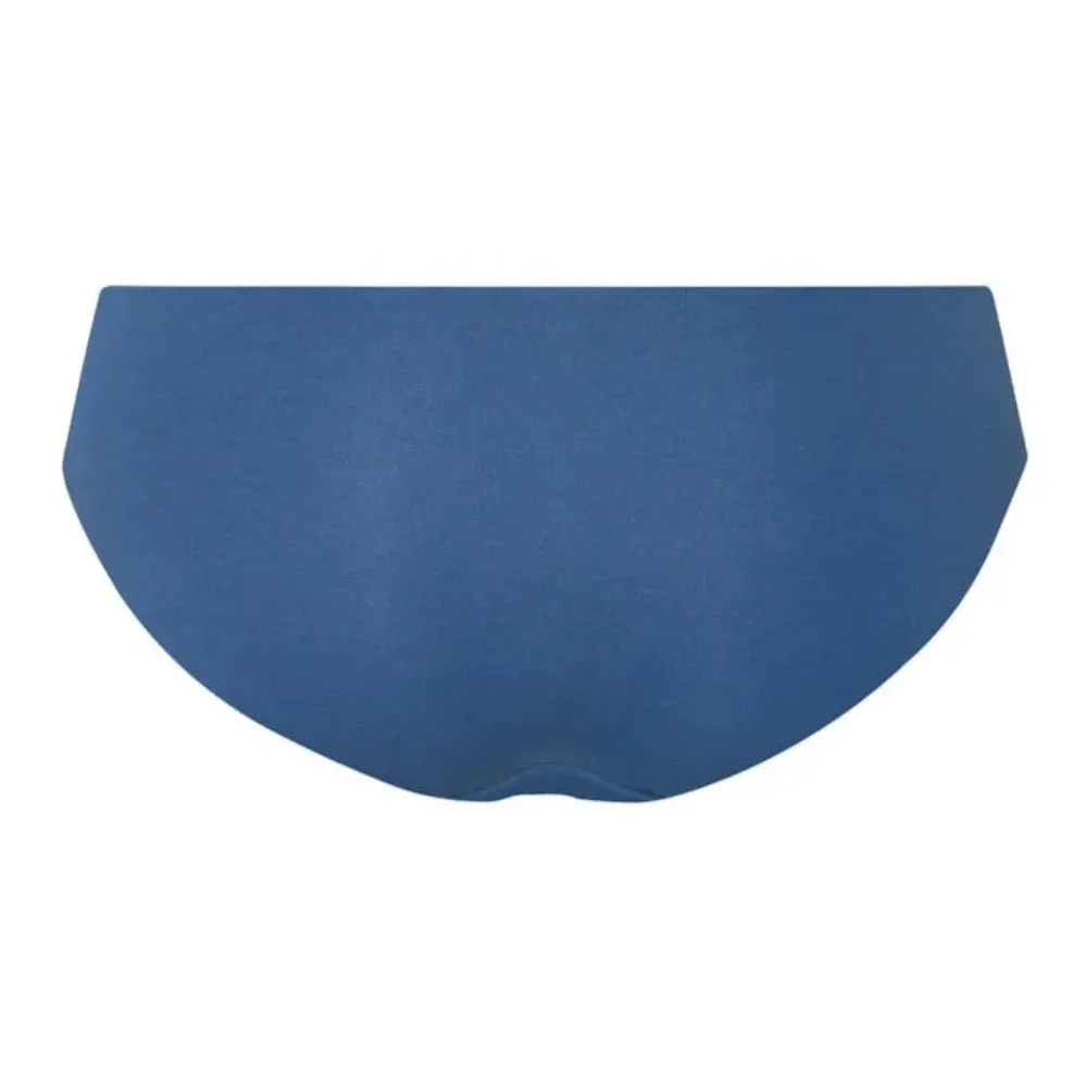 Hanro Invisible Cotton Midi Briefs In True Navy