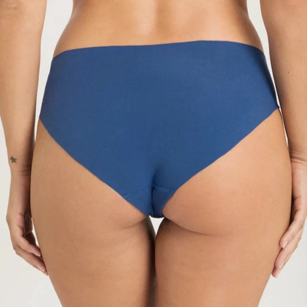 Hanro Invisible Cotton Midi Briefs In True Navy