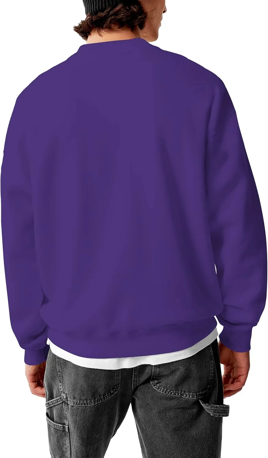 Hat and Beyond Mens Ultimate Heavyweight Sweatshirt Crew Neck Fleece Essentials Pullover Comfort Sweater XS-5XL