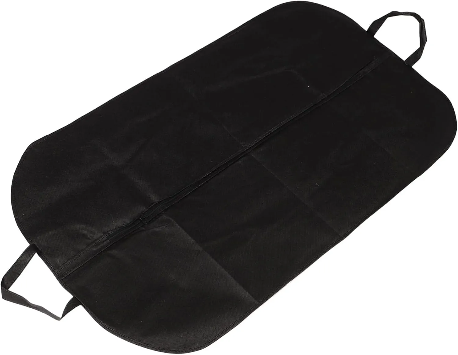 HEALLILY Portable Travel Garment Bag Business Folding Suit Cover Medium Clothes Case for Wardrobe Storage and Protection Black Random Trim Color