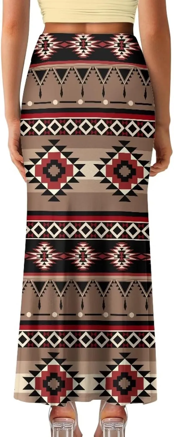 High Waisted Maxi Skirt Casual Pencil Skirt A-Line Flared Maxi Skirts Spring Summer Long Skirts for Women