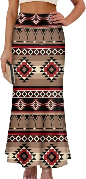 High Waisted Maxi Skirt Casual Pencil Skirt A-Line Flared Maxi Skirts Spring Summer Long Skirts for Women