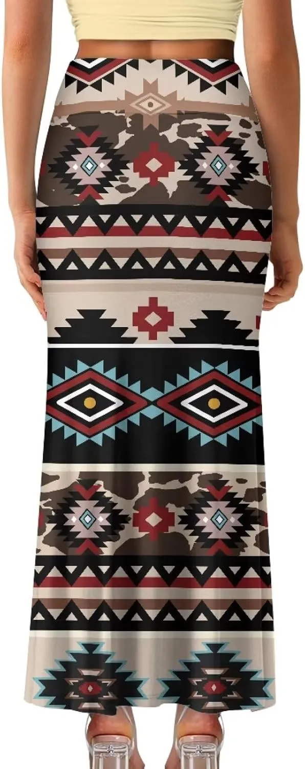 High Waisted Maxi Skirt Casual Pencil Skirt A-Line Flared Maxi Skirts Spring Summer Long Skirts for Women