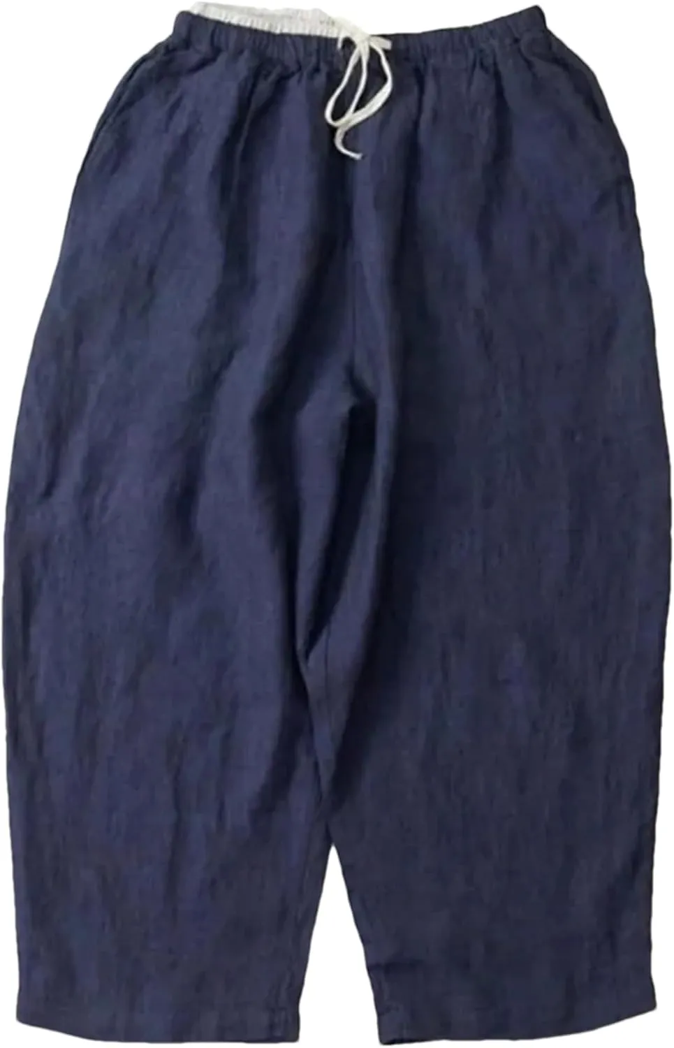 Hndudnff Women Summer High Waist Drawstring Trousers Casual Loose Patchwork Wide Leg Harem Pants