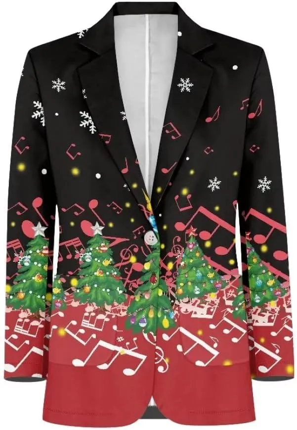 Horeset American Flag Bald Eagle Women's Graphic Print Blazer Button Open Front Long Sleeve Jacket