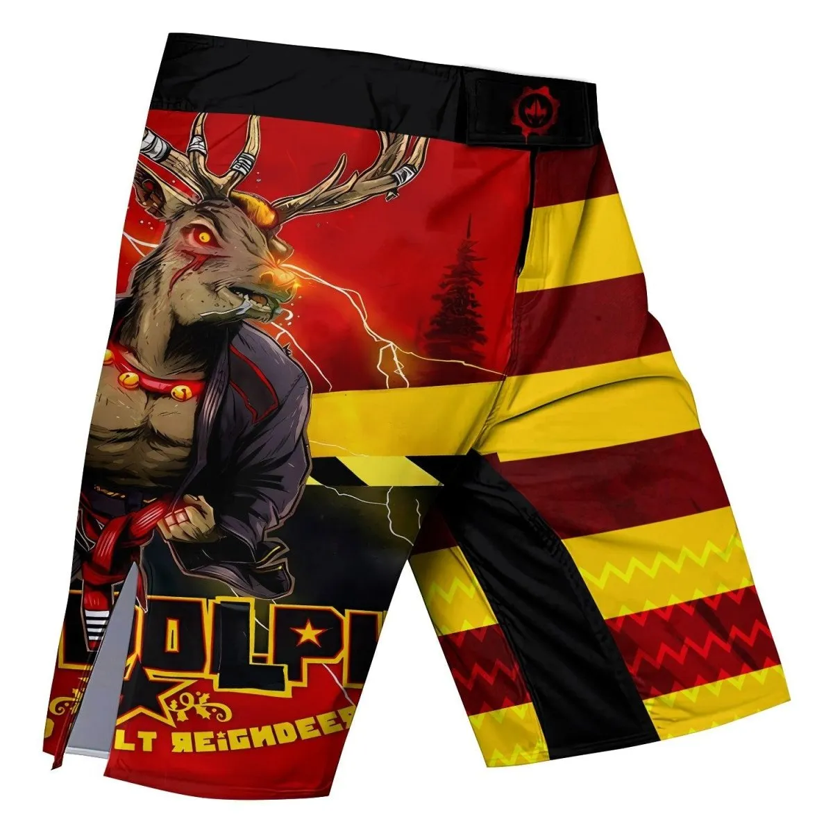 Hudolph The Red Belt Reindeer Fight Shorts