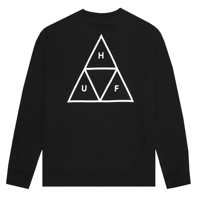 HUF ESSENTIALS TRIPLE TRIANGLE CREWNECK