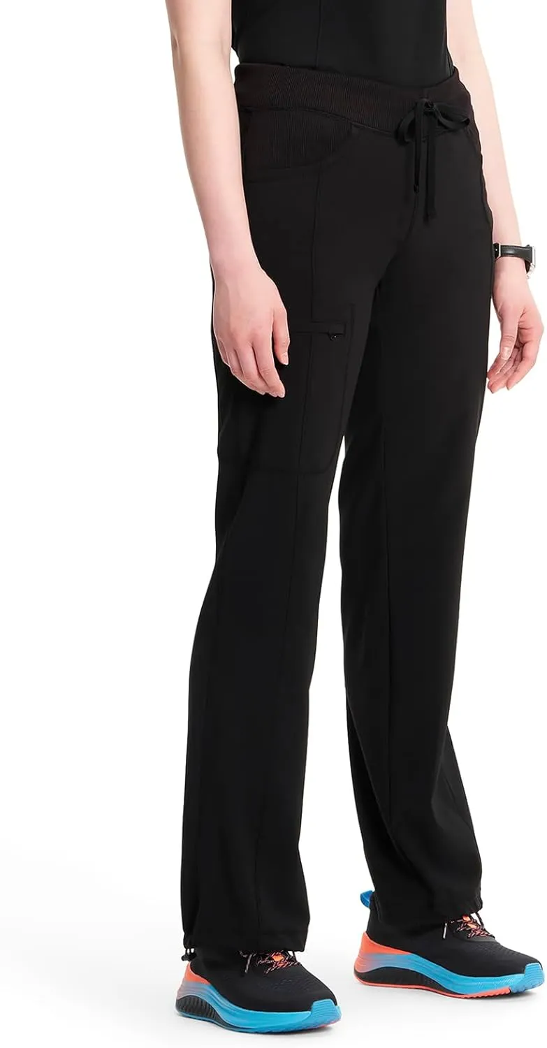 Infinity by Cherokee Straight Leg Drawstring Women Scrub Pants 360 Stretch with 4 Pockets -1123A