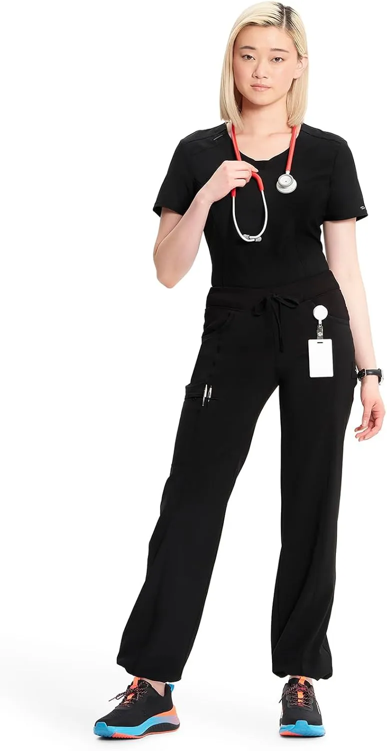 Infinity by Cherokee Straight Leg Drawstring Women Scrub Pants 360 Stretch with 4 Pockets -1123A