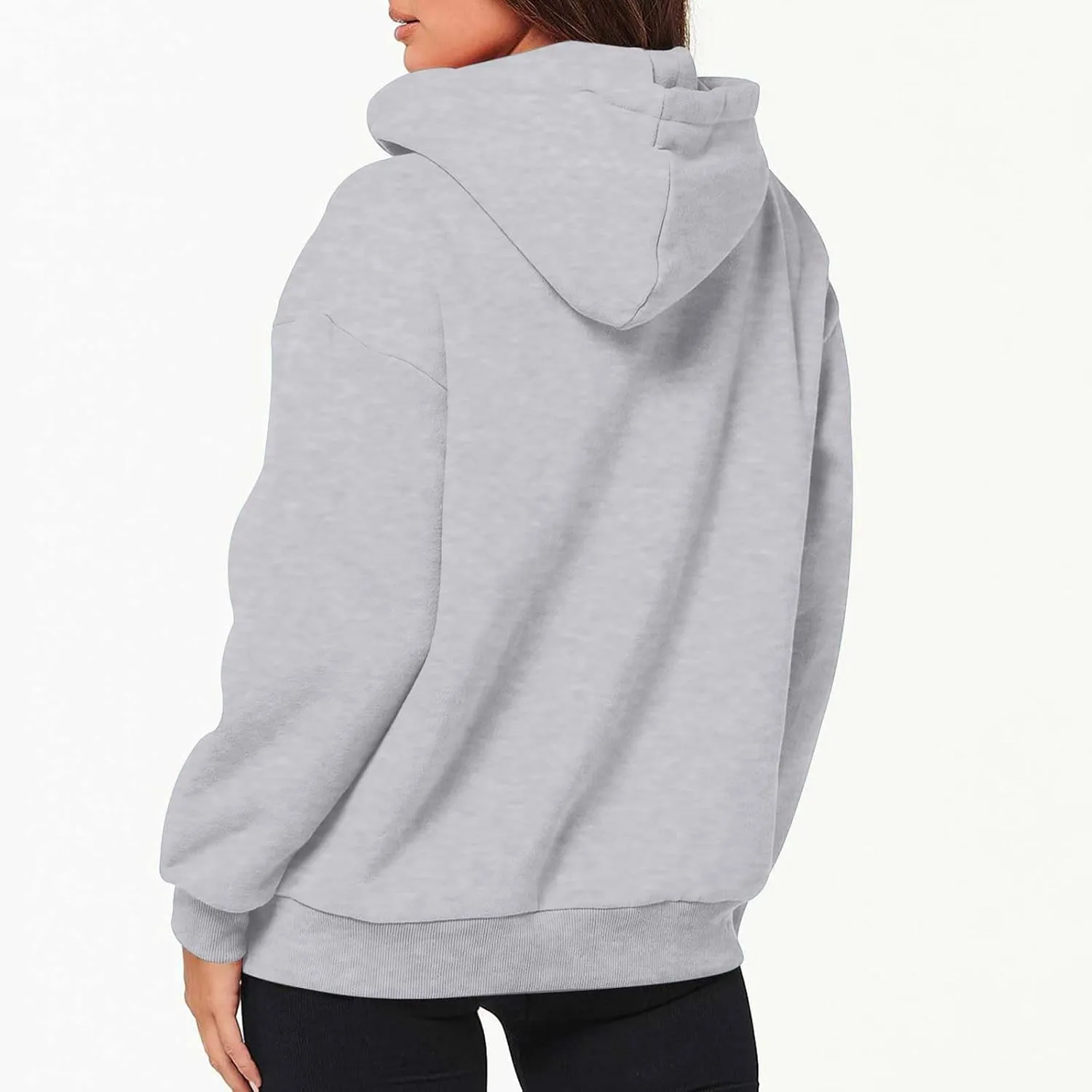 Jackets for Women Zip Up Hoodies Long Sleeve Lightweight Sweatshirts Oversized Loose Fit Athletic Outfit With Pockets