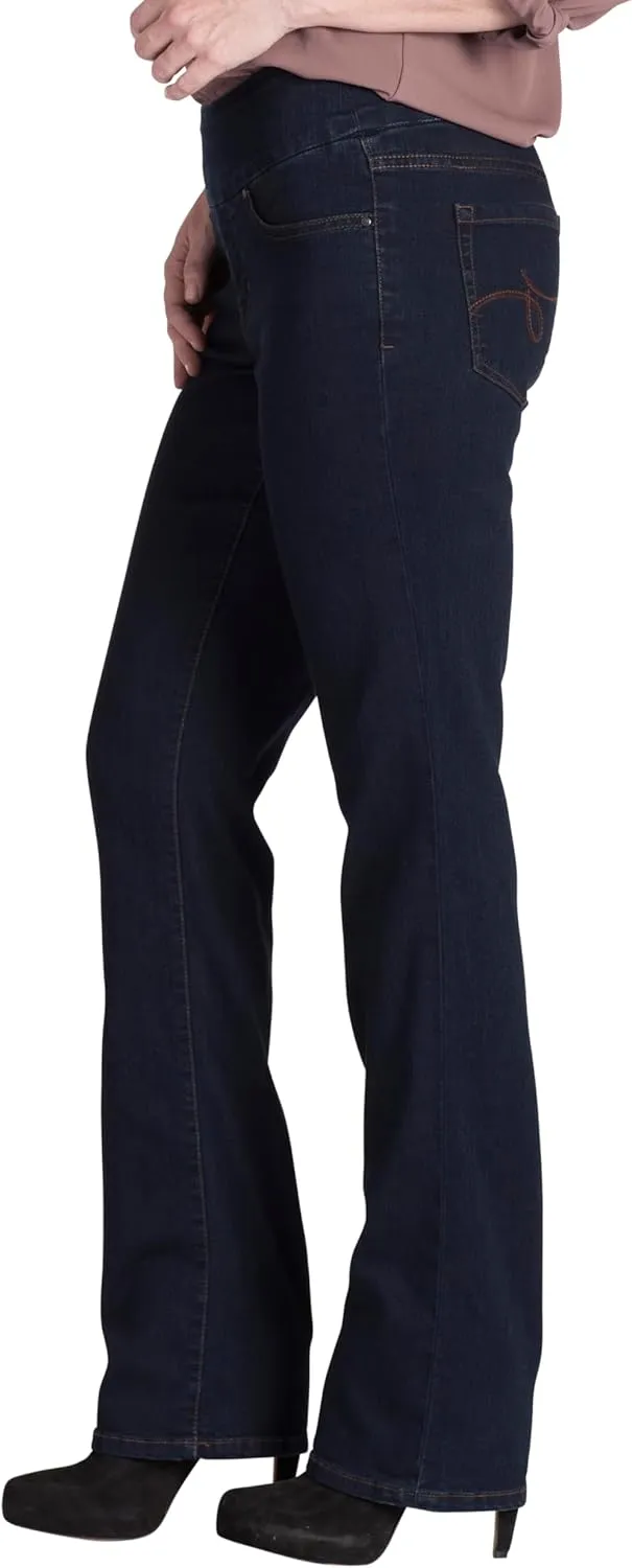JAG Women's Paley Mid Rise Bootcut Pull-on Jeans