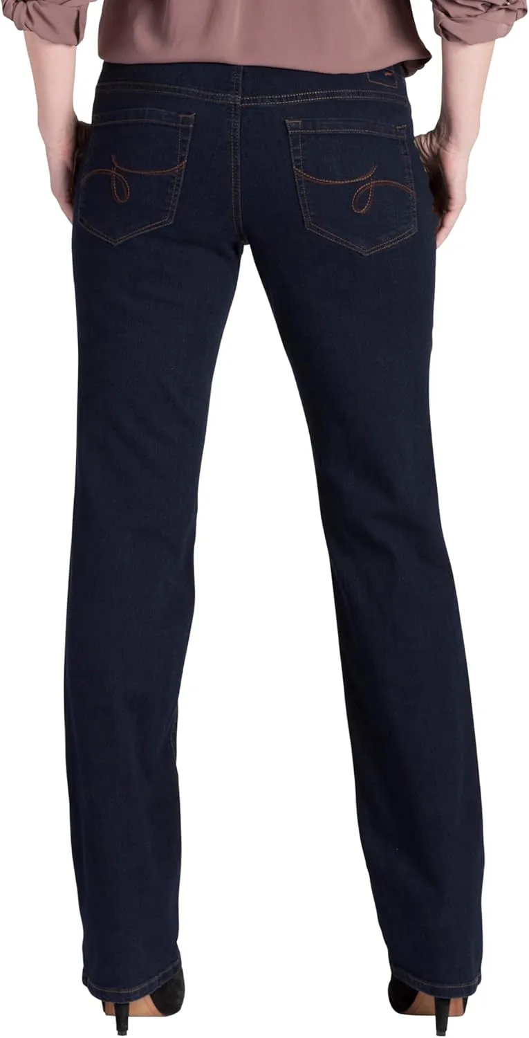 JAG Women's Paley Mid Rise Bootcut Pull-on Jeans