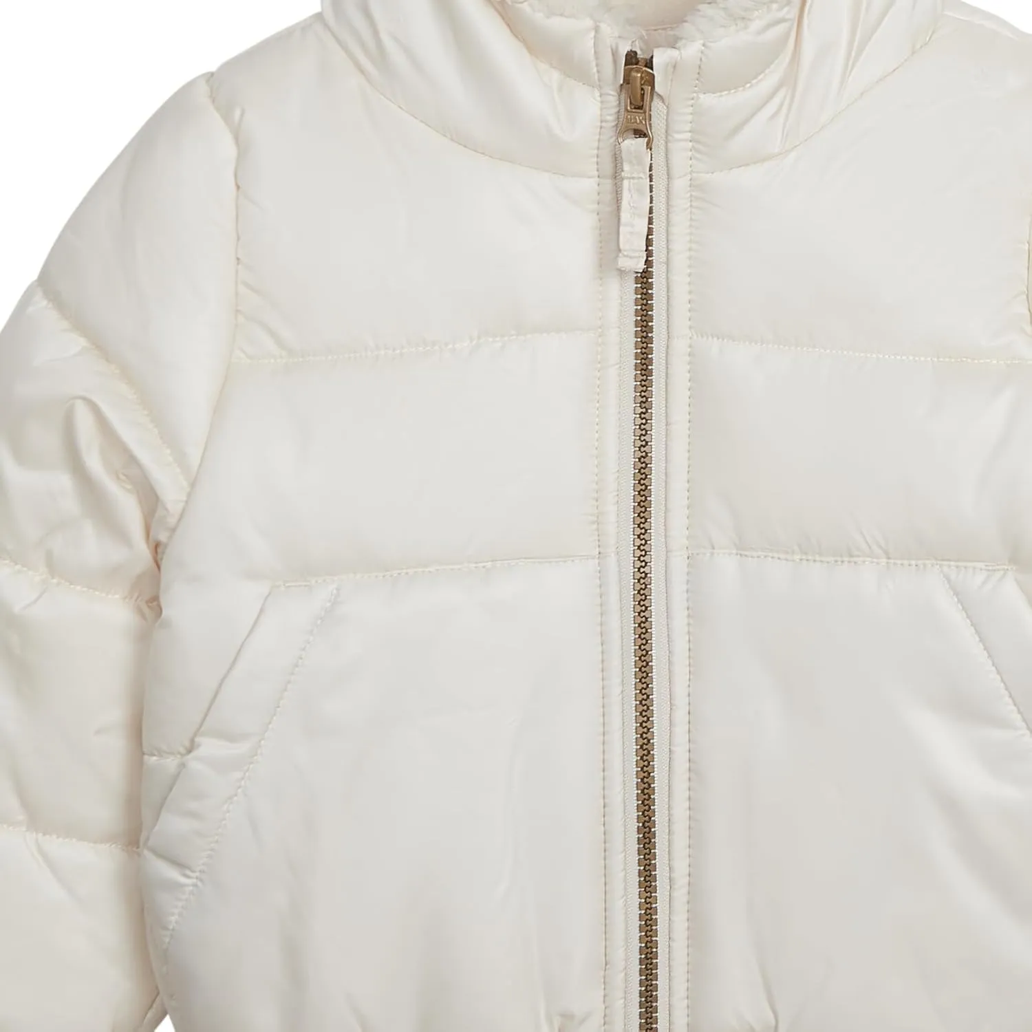 Jessica Simpson Girls' Puffer Jacket with Cozy Lined Hood and Matching Beanie