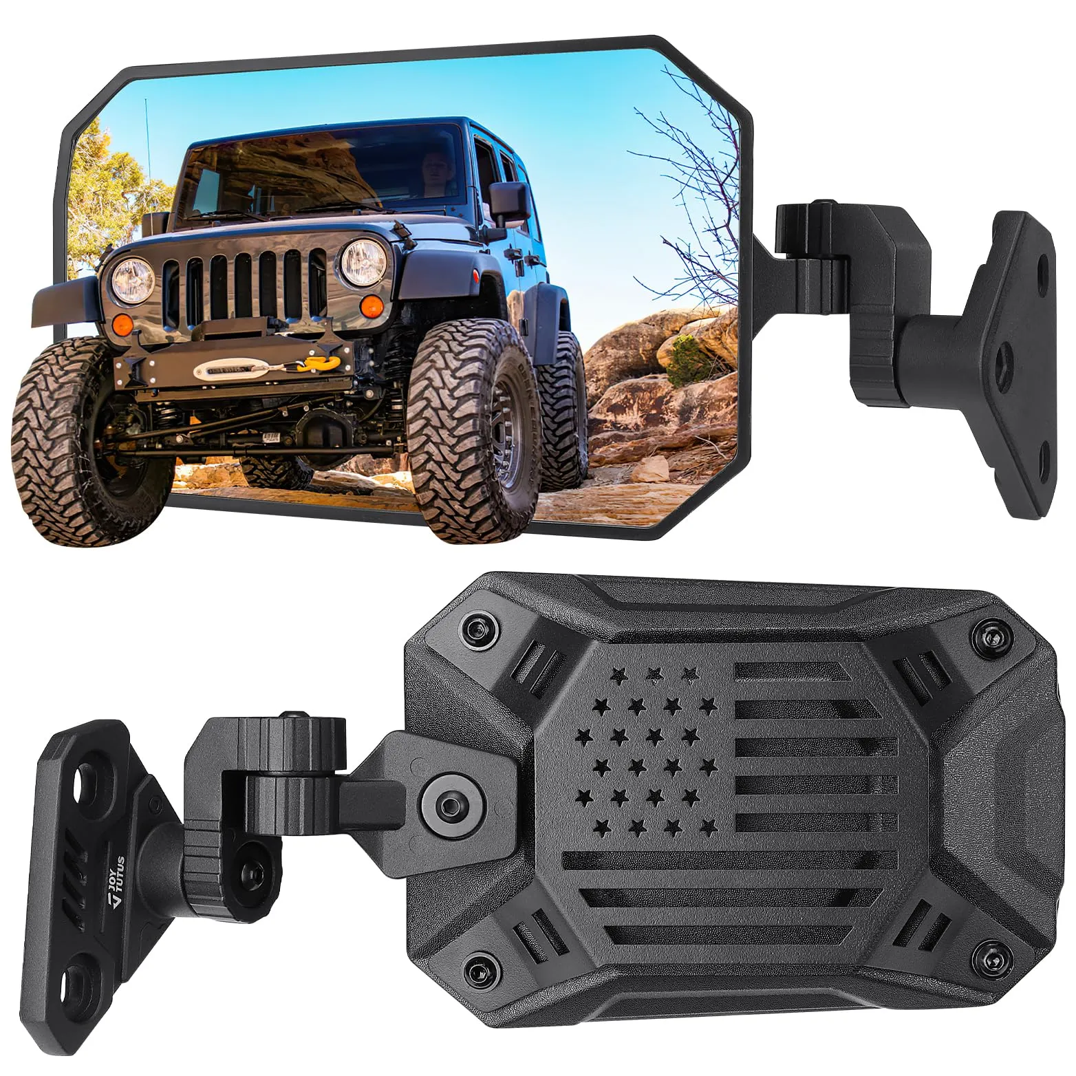 JOYTUTUS Wrangler Mirrors Doors Off Fit for Wrangler TJ JK & Unlimited 1997-2018