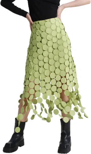 KBLK-JAY Women's Elegant High Waisted Pencil Skirt French Style Tassel Solid Bodycon Midi Skirt