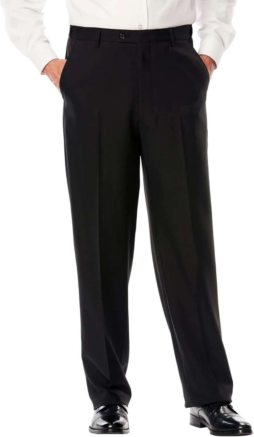 KingSize Men's Big & Tall Easy Movement Plain-Front Expandable Dress Pants