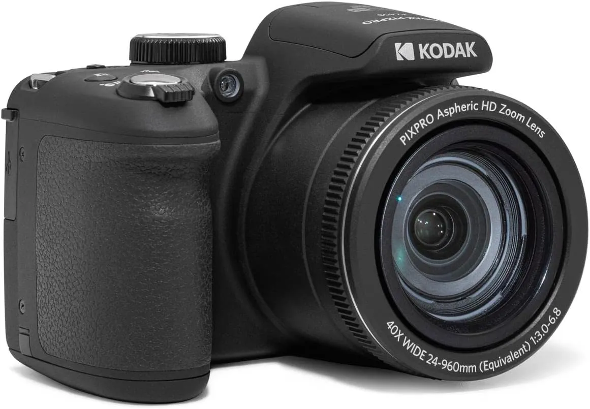 KODAK PIXPRO AZ405-BK 20MP Digital Camera 40X Optical Zoom 24mm Wide Angle Lens Optical Image Stabilization 1080P Full HD Video 3" LCD Vlogging Camera. Bundle with SD Card and Camera Bag