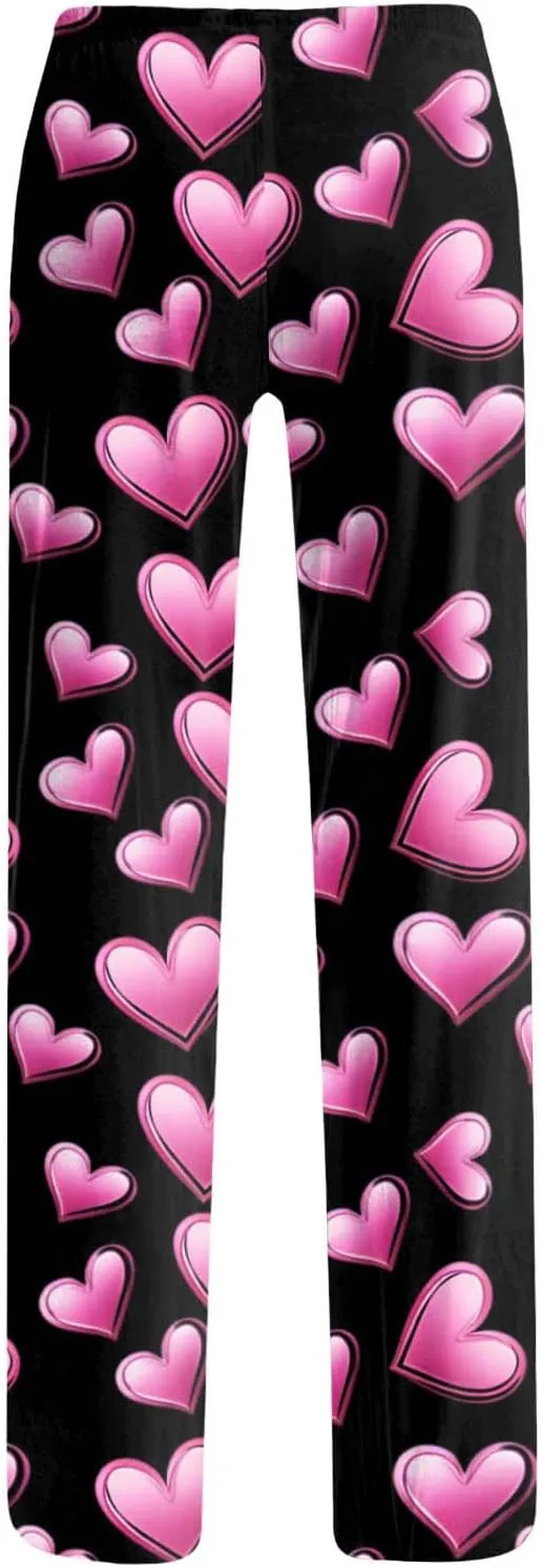 Ladies' 2025 Valentine Fashion Casual Printed Casual Pants Women Pants Size 14