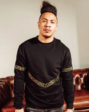 Last Kings Triangle Taped Crewneck Black/Gold